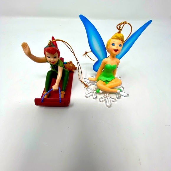 Bundle of Tinkerbell & Peter Pan Ornaments - Picture 1 of 4